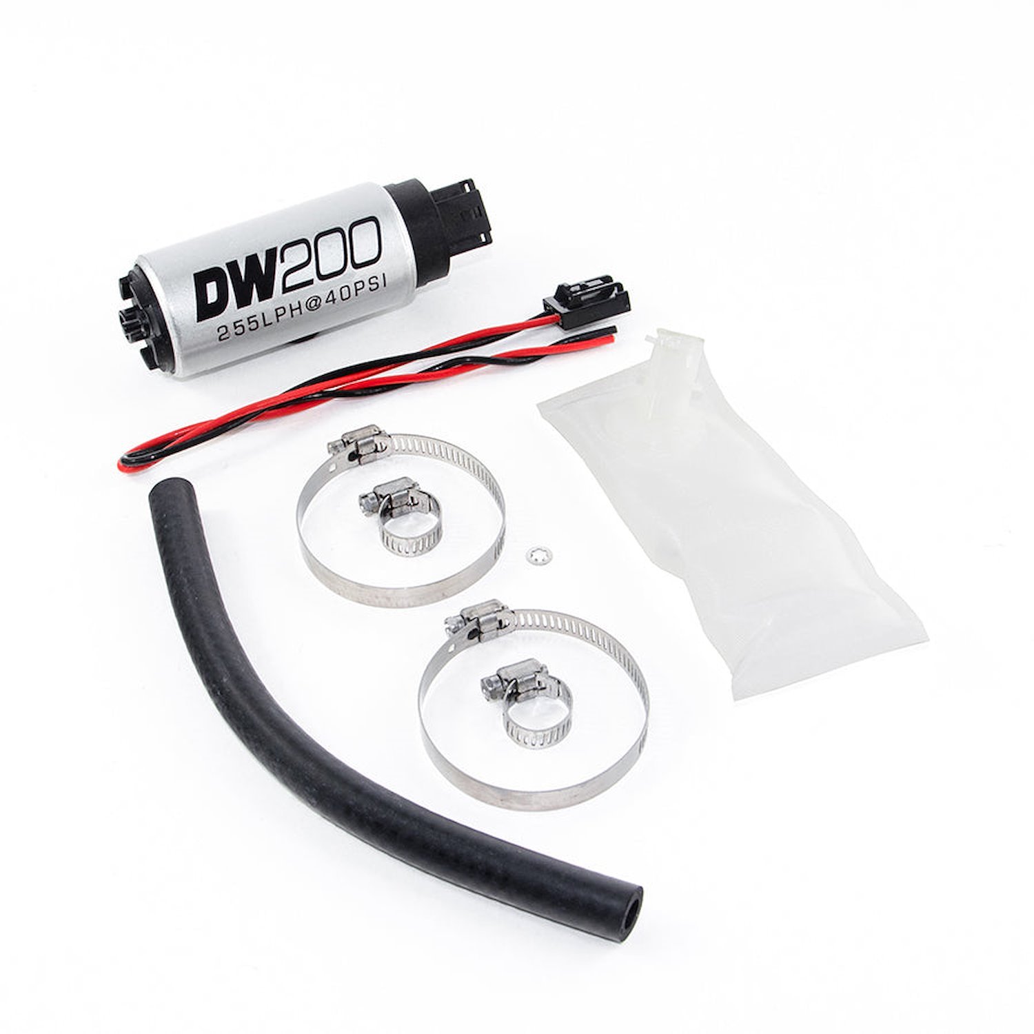 92011023 DW200 Series 255lph In-tank Fuel Pump w/ Install Kit for 89-05 Nissan