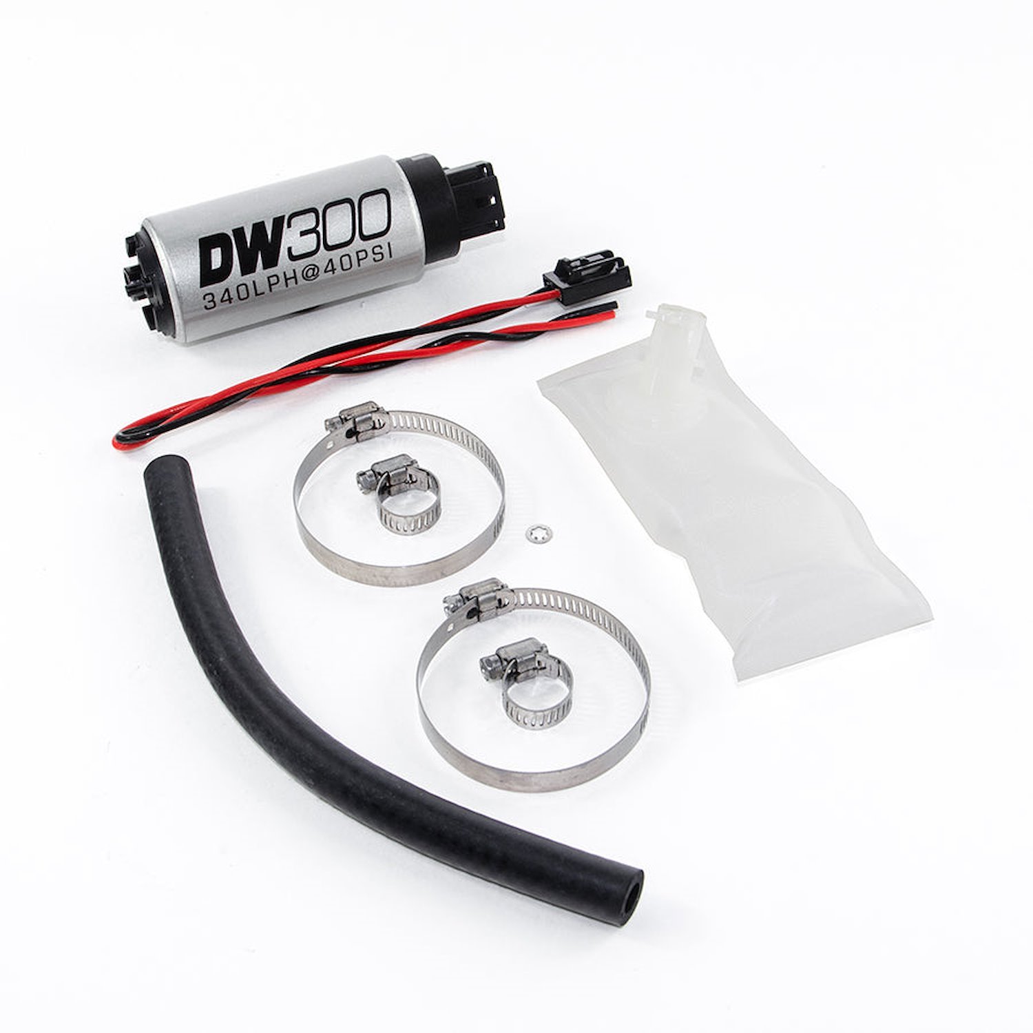93011023 DW300 Series 340lph In-tank Fuel Pump w/ Install Kit for 89-05 Nissan