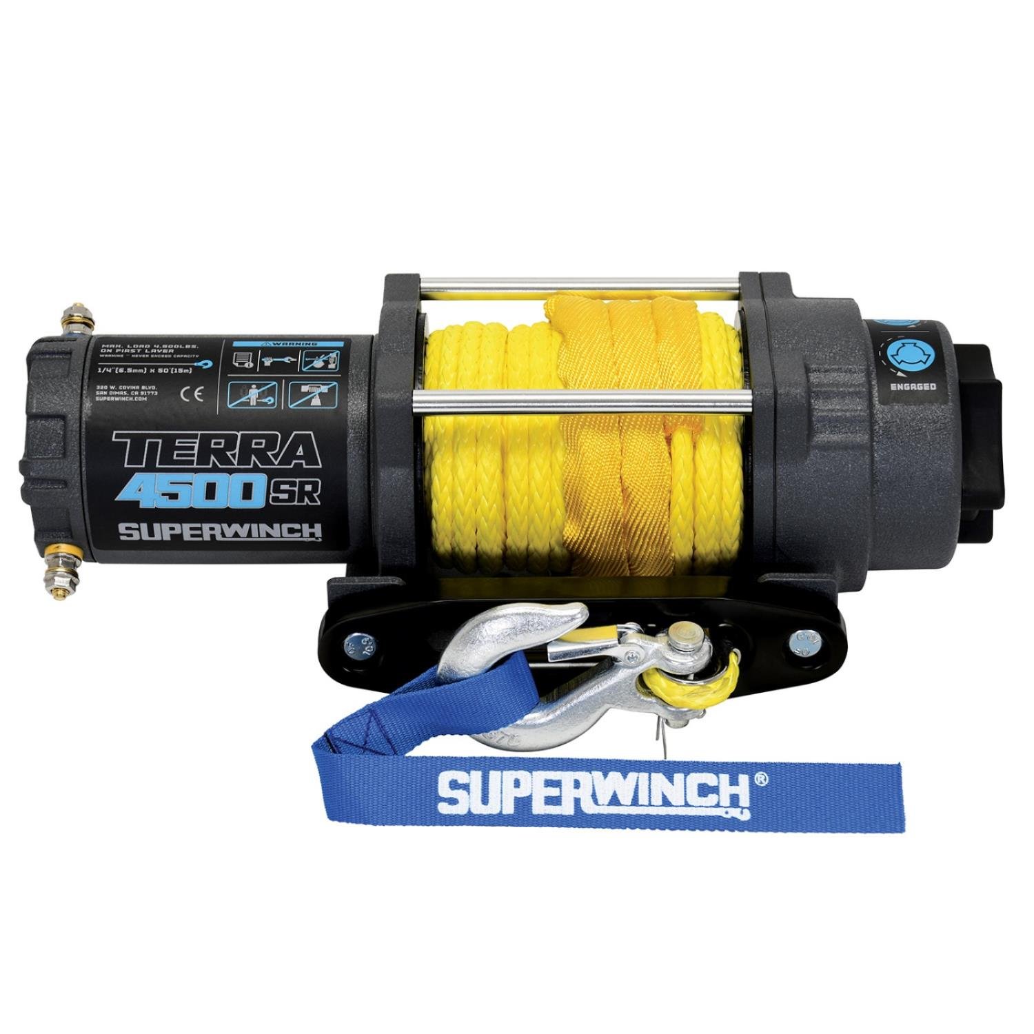 Terra 4500SR Winch Rated Line Pull 4,500-lb. [Synthetic