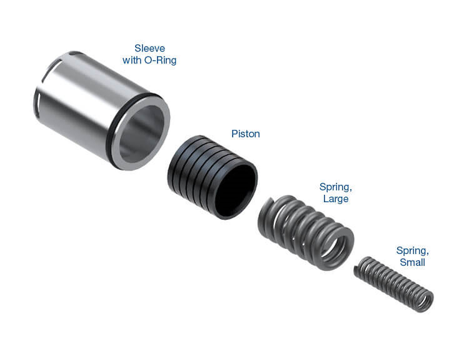 124740-68K 4-5-6 Sleeved Accumulator Piston Kit, 6T70 (Gen. 2)/6T75 (Gen. 2)/6T80 (Gen. 2)