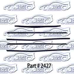 Window Weatherstrip - Original Style W/ Round Bead 65-66 Chevrolet Impala 4 Door Hardtop