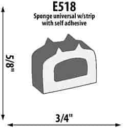 Self-Adhesive Extrusion Height: 5/8"