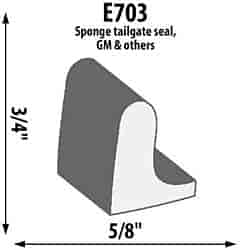 Tailgate Extrusion Height: 3/4"