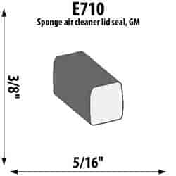 Air Cleaner Lid Extrusion Height: 3/8"