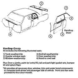 Weatherstrip Kit "68 Chevrolet Camaro RS 2-Door