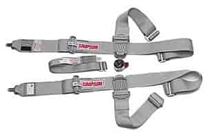Lever Camlock 5-Point Individual Harness 55" Lap Belt Pull-Down Lap Belt Adjusters
