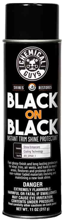 Chemical Guys Black On Black Instant Shine Spray - 11 oz can