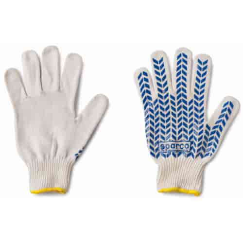 Pit Cotton Crew Gloves White