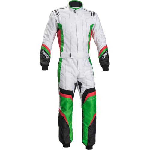 X-Light KS-7 Kart Suit White/Green