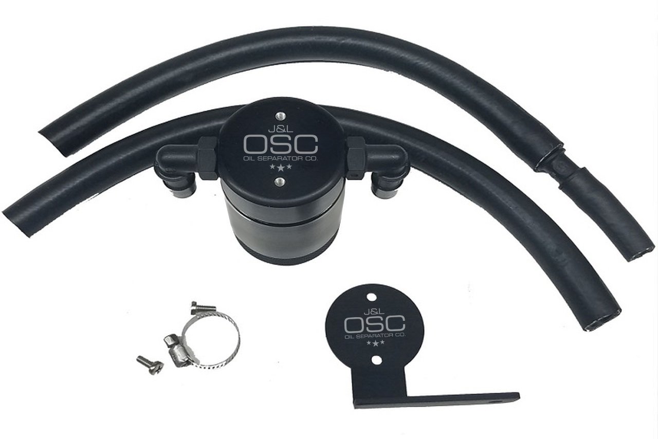 Oil Separator 3.0 Front, Black Anodized [2013-2018 Ford Focus ST]