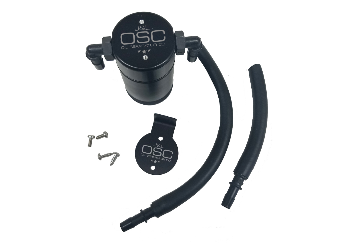 Oil Separator 3.0 Passenger Side, Black Anodized [1999-2004 Ford F-150 Lightning, 2002-2003 Ford F-150 Harley Davidson]