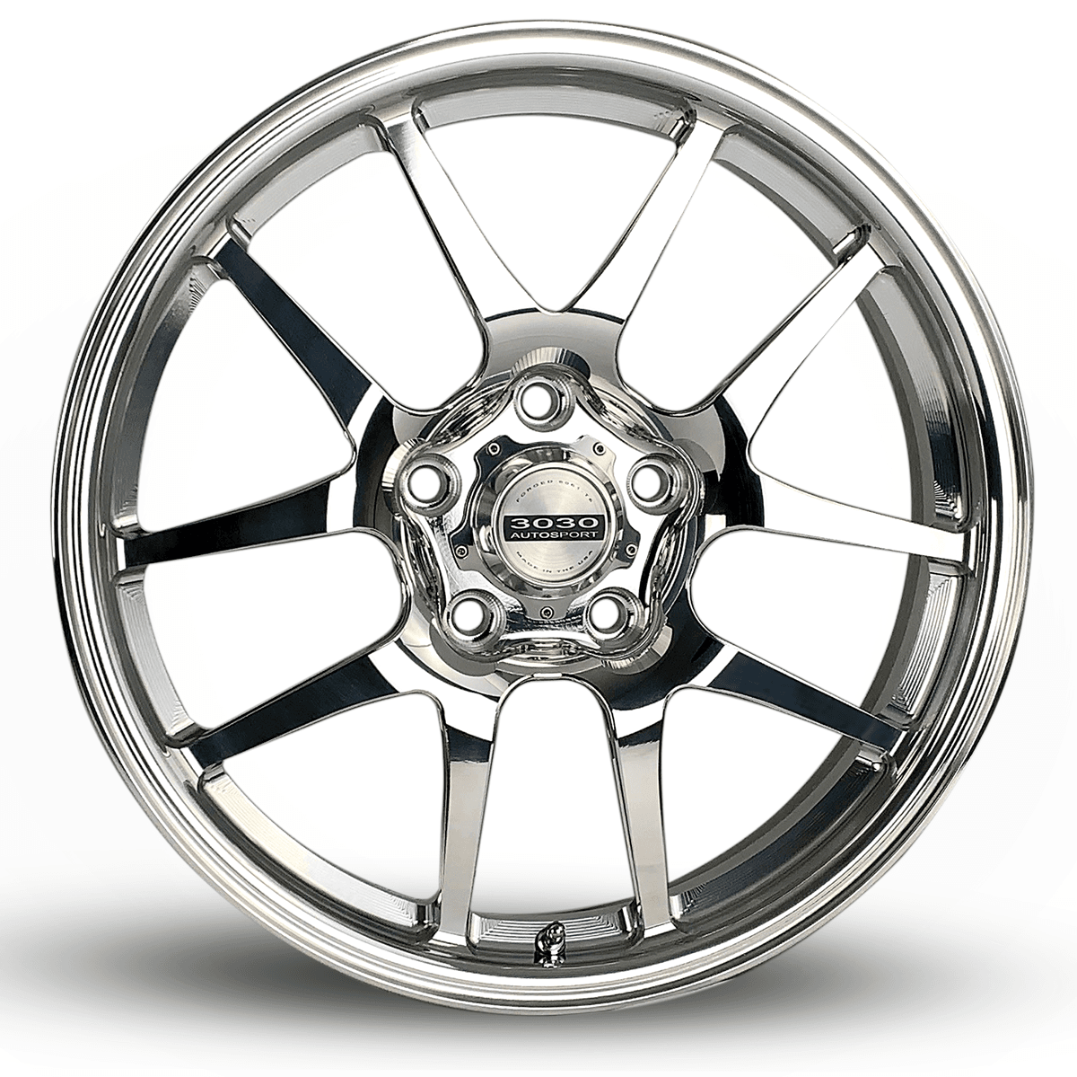 MACH-10 Non-Beadlock Wheel, Size: 18x5", Bolt Pattern: 5x4.75", Backspace: 2.500" [Polished]