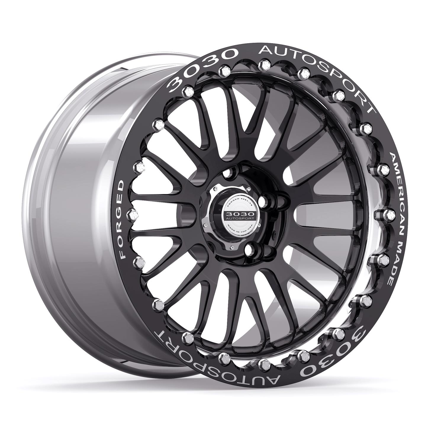 Legend Single-Beadlock Wheel, Size: 17x10", Bolt Pattern: 5x115 mm, Backspace: 6.625" [Polished]