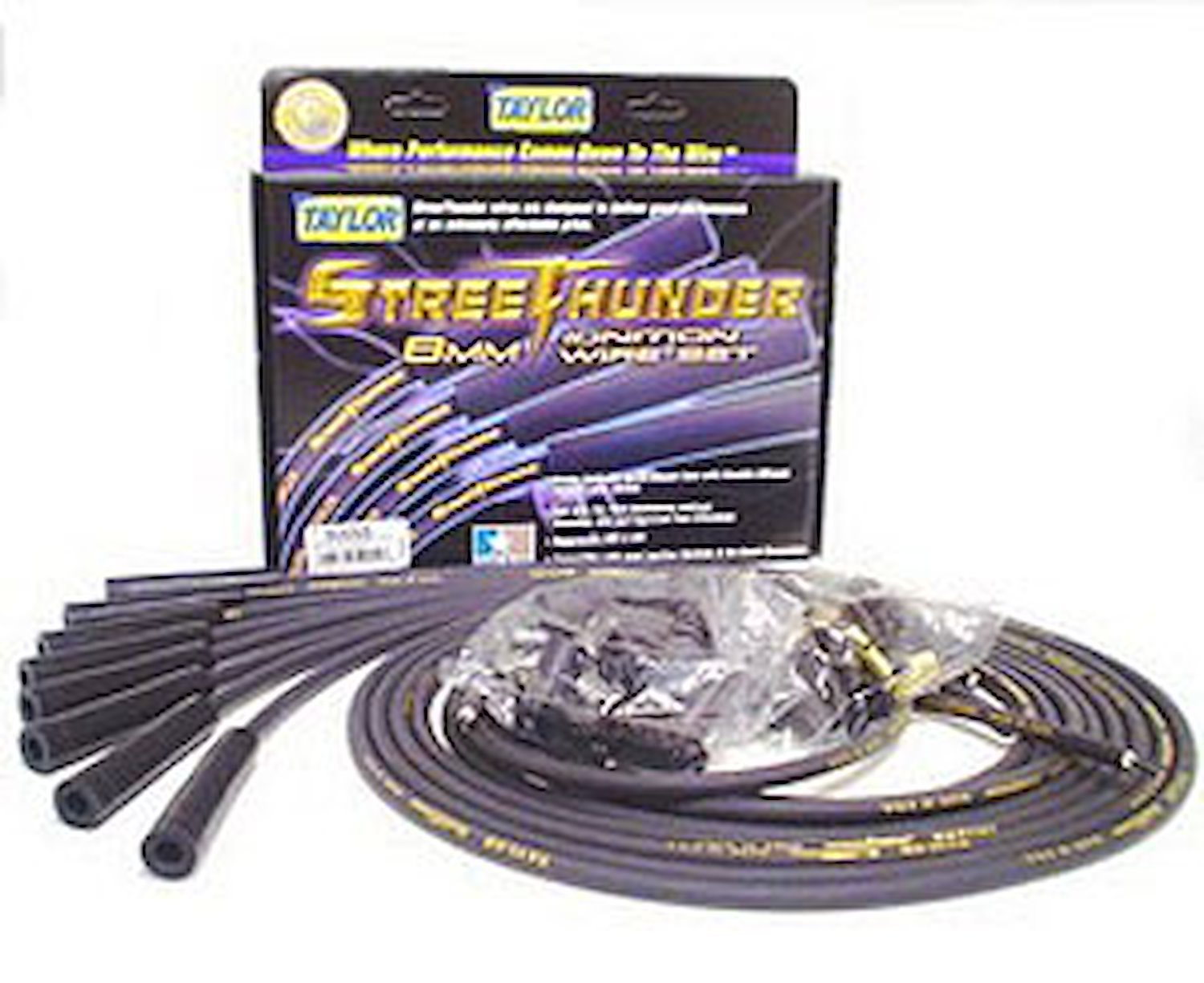 Street Thunder 8mm Spark Plug Wires Universal 6-Cylinder