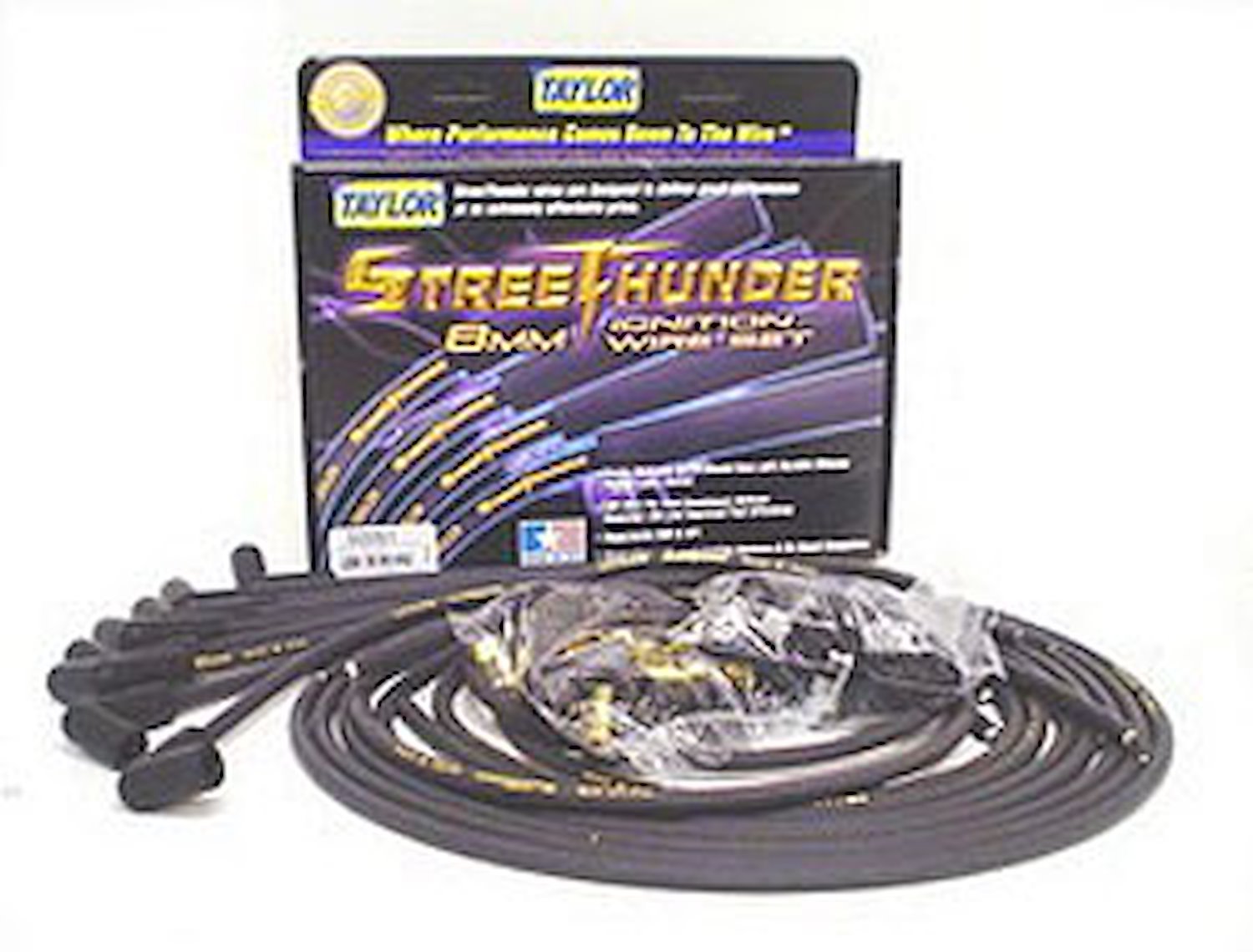 Street Thunder 8mm Spark Plug Wires 1961-1974 Chevy/GMC Small Block (Over Valve Covers)