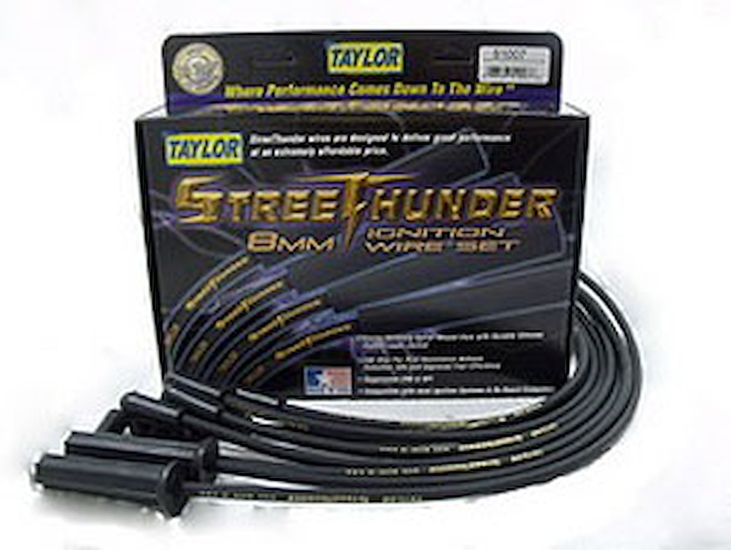 Street Thunder 8mm Spark Plug Wires 1978-1986 GM 267/305/350 (Over Valve Covers)