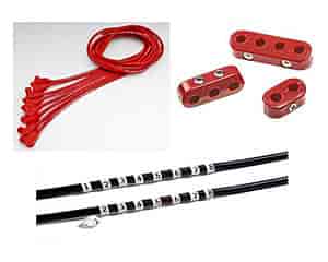 Spiro Pro 8mm Wire Kit - Red Universal Fit, 8 cyl