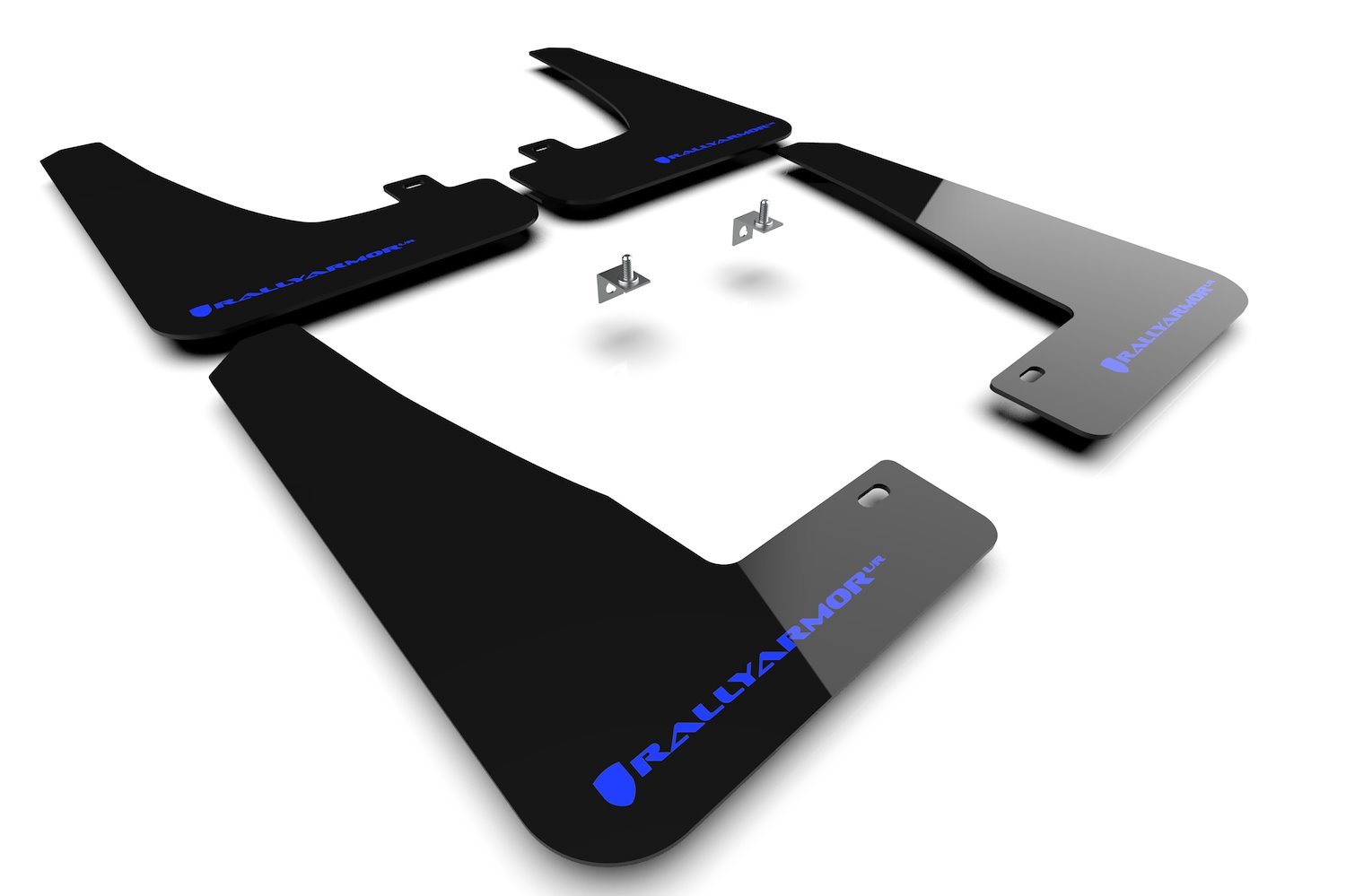 MF102URBLKBL Mud Flap Kit for  2022 Tesla Model X & X Plaid  - Blue Logo
