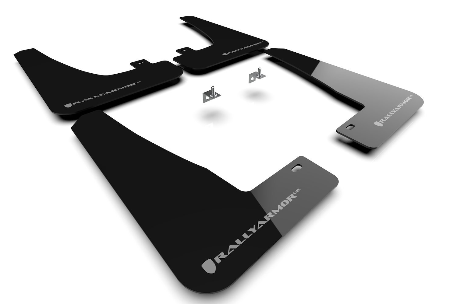 MF102URBLKDG Mud Flap Kit for  2022 Tesla Model X & X Plaid  - Dark Grey Logo