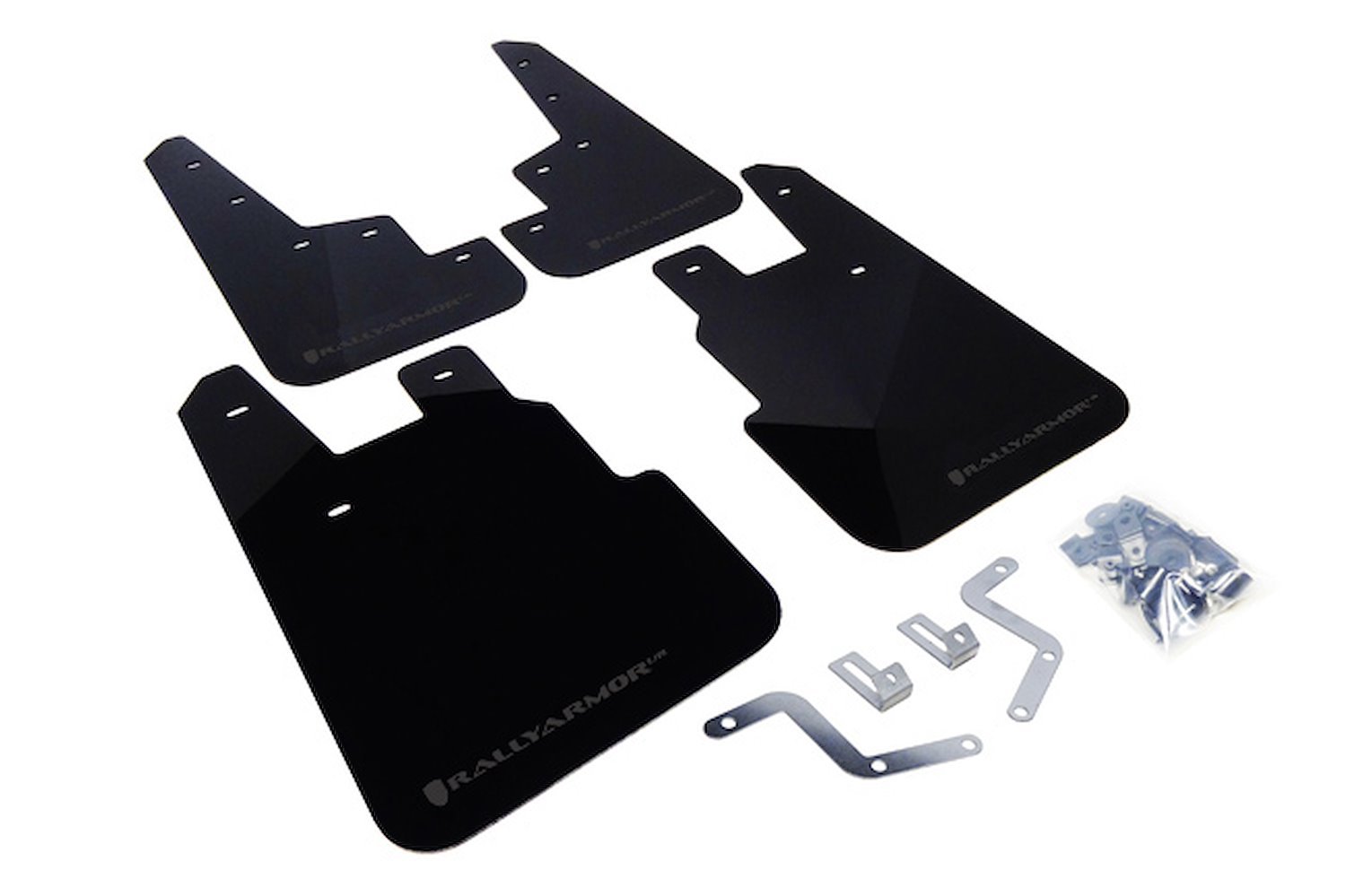 MF28URBLKGRY Mud Flap Kit for 2014-2018 Subaru Forester - Grey Logo