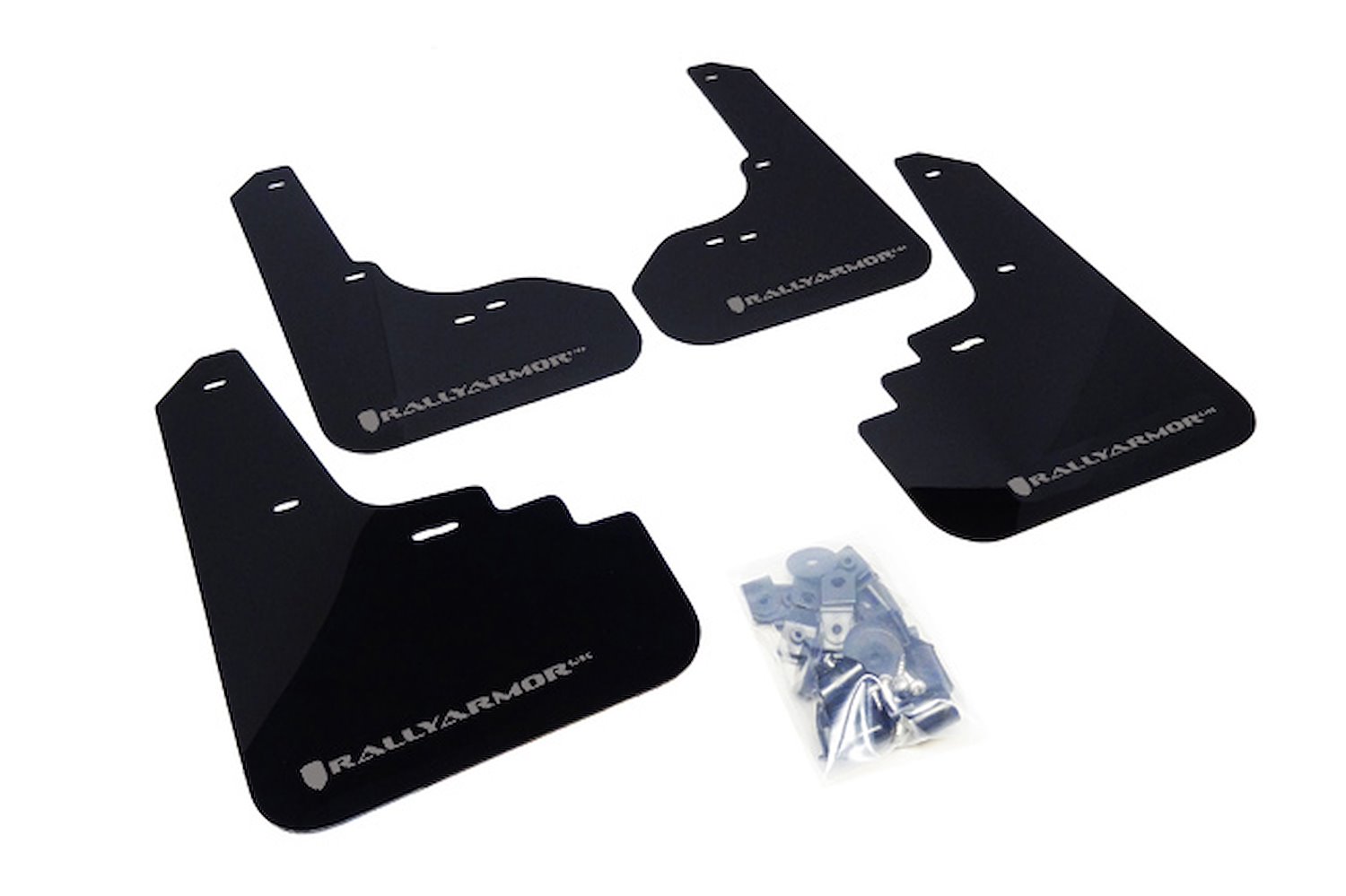 MF4URBLKSIL Mud Flap Kit for 2005-2009 Subaru Outback Legacy/Legacy Outback - Silver Logo