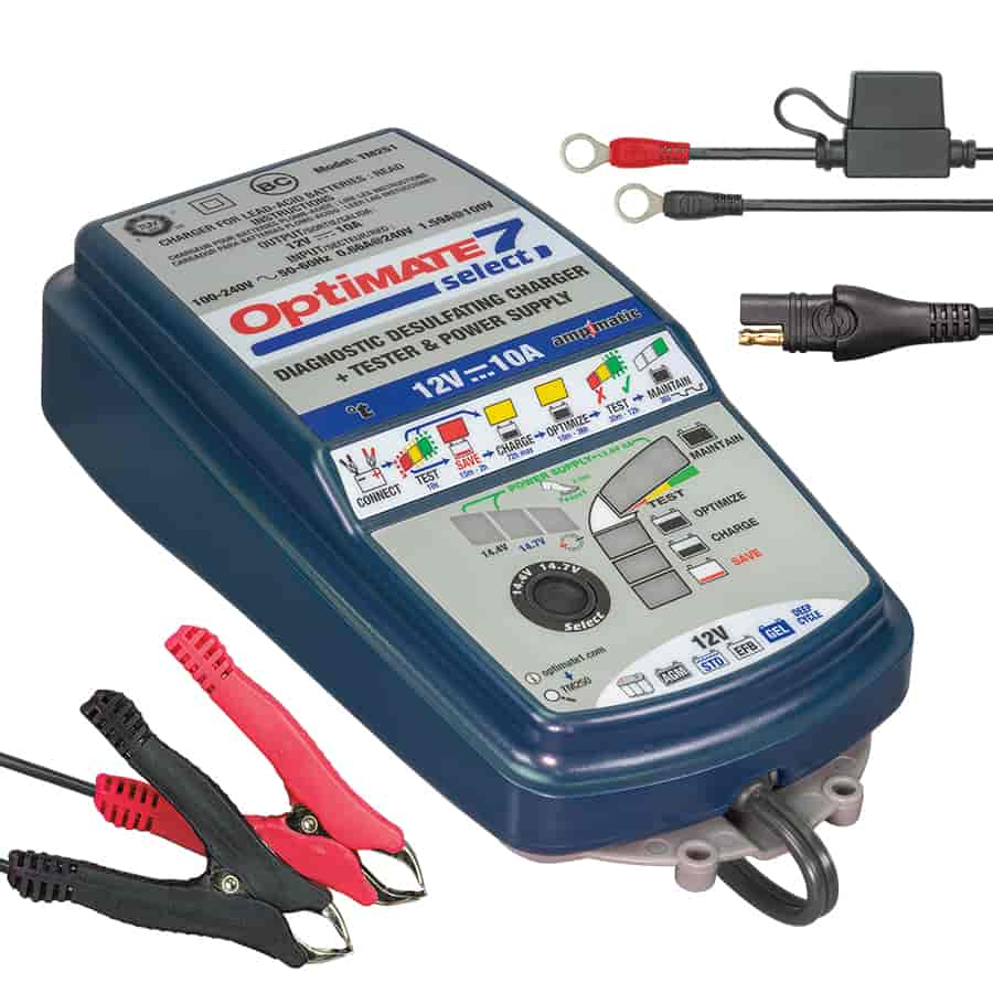 7 Select Automatic Battery Power Charger & Maintainer [10 Amps / 12 V]