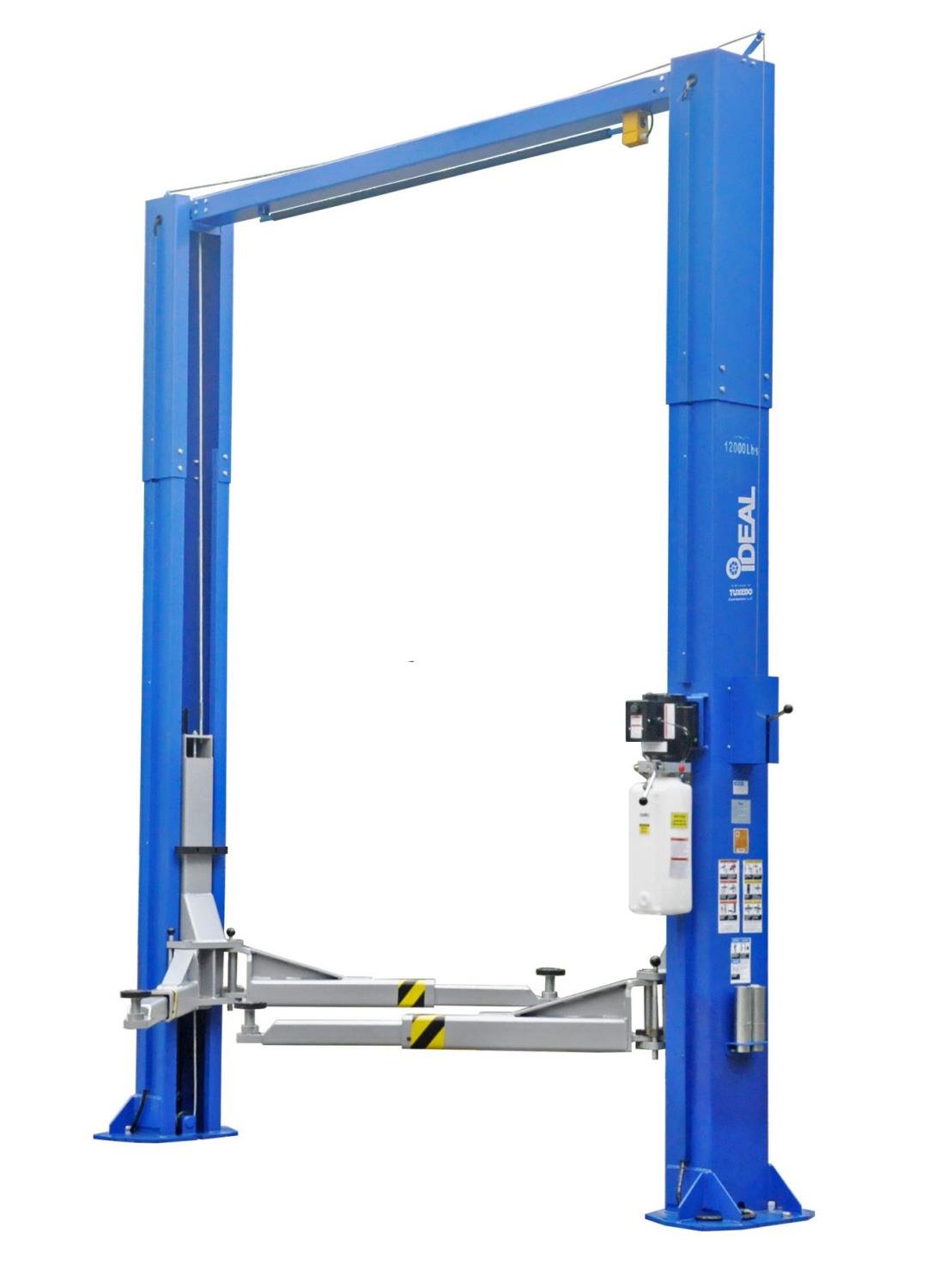 2-Post Symmetric Automotive Lift with 12,000 lbs. Lifting Capacity with Clear Floor