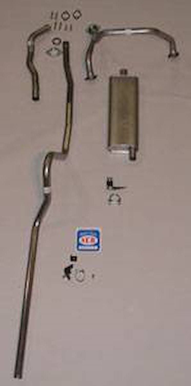 63004-M Single Exhaust System, 1955 Chevrolet Full-Size Convertible 8-cyl