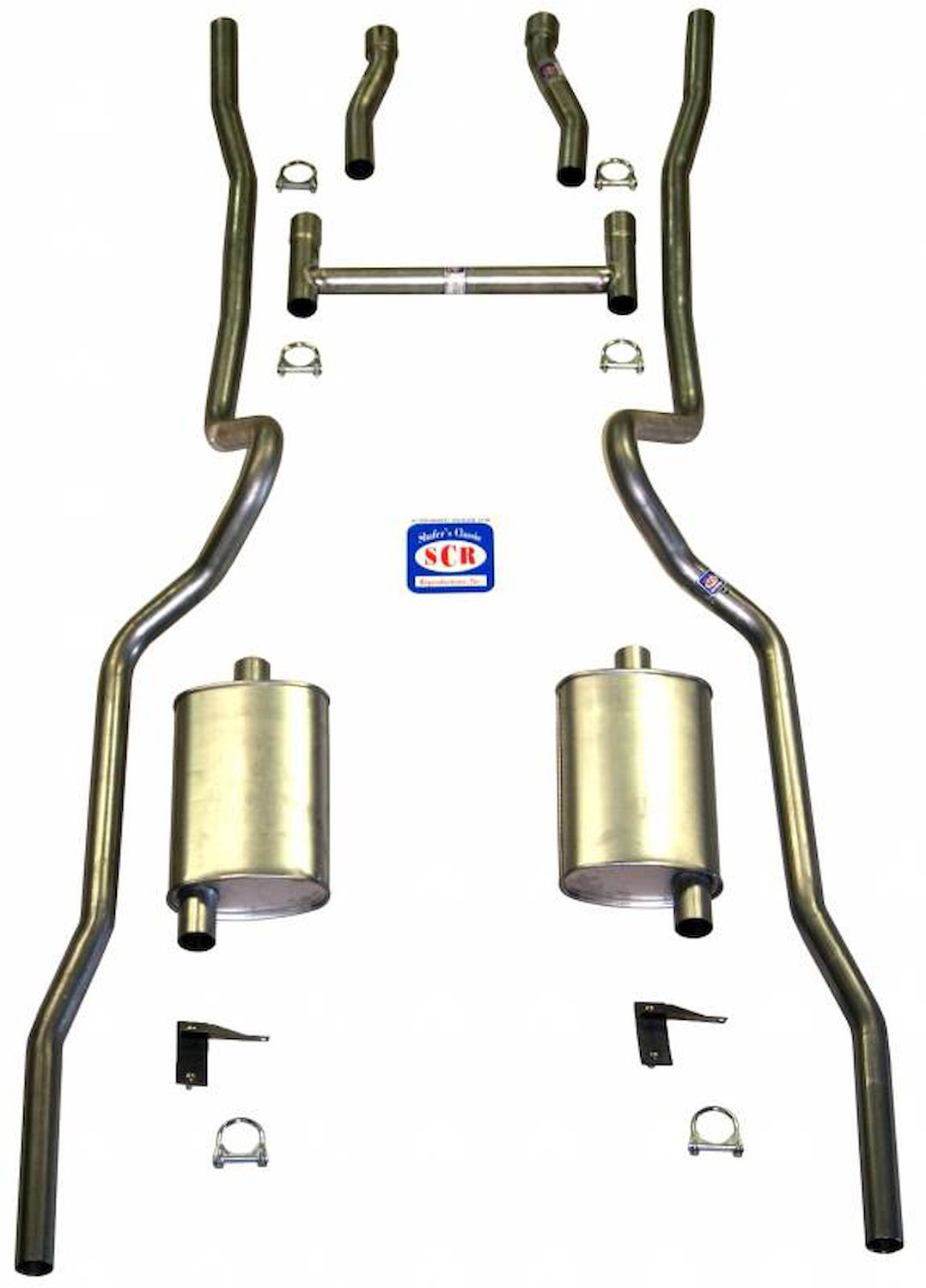 63055-R Exhaust System, 1955-1957 Chevrolet Full-Size