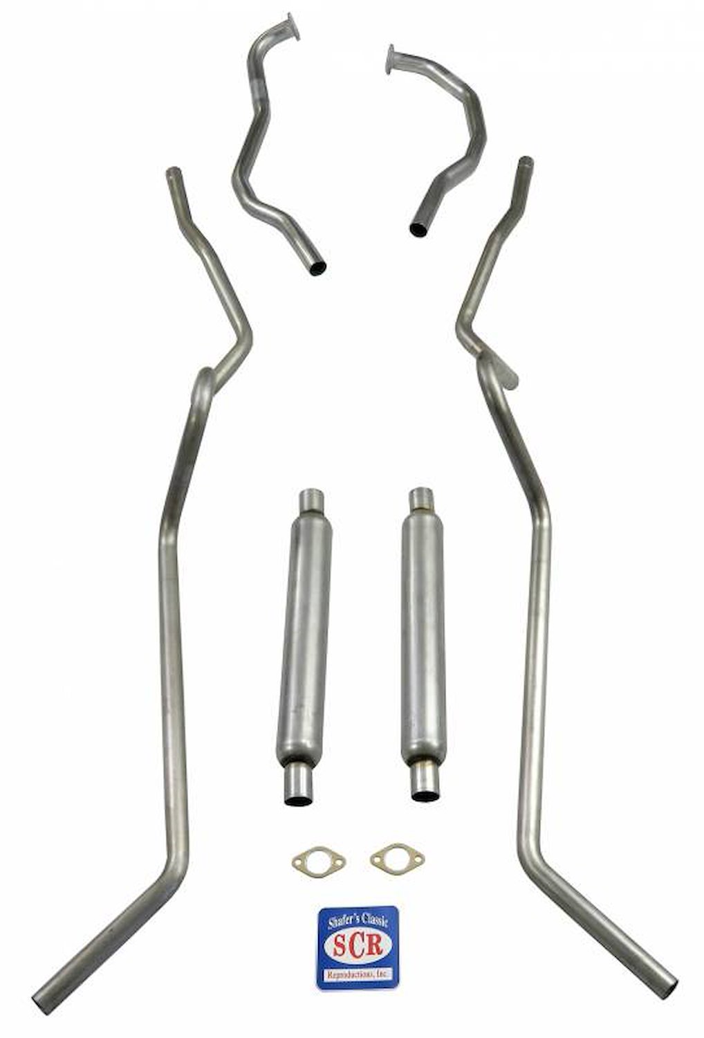 63099 1955 Chevrolet Full-Size 2 in. Dual 8-cyl SW Exhaust System