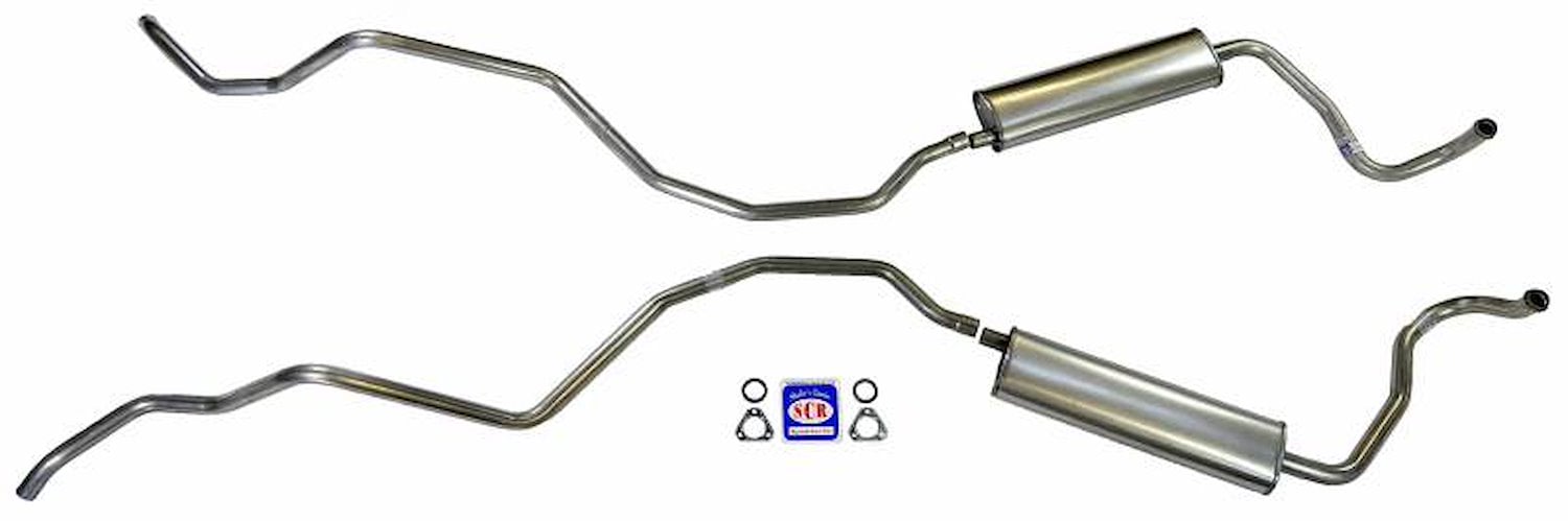 73003S 1960-1964 Chevrolet 8-cyl 283 & 327 Dual Exhaust exc. Hi-Performance, 304 Stainless Steel