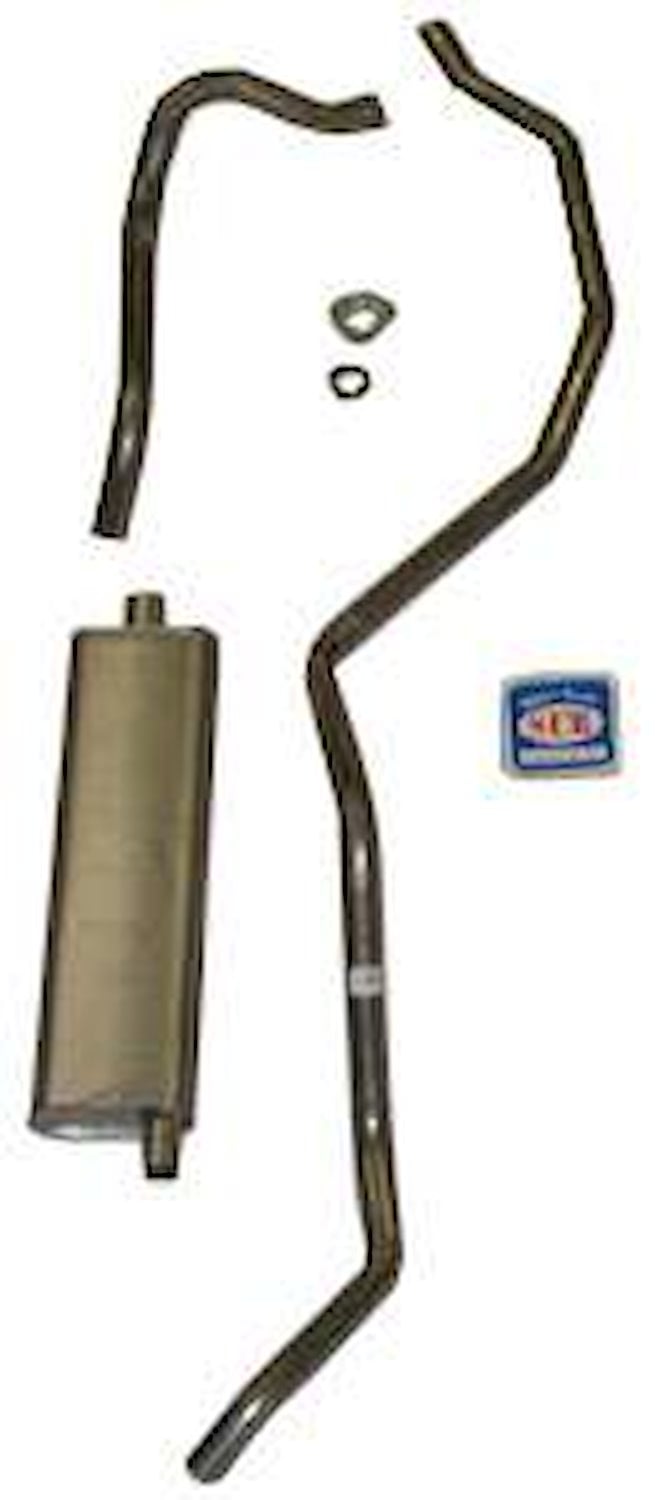 73009 Single Exhaust System, 1962-1964 Chevrolet Full Size 6-cyl exc. SW