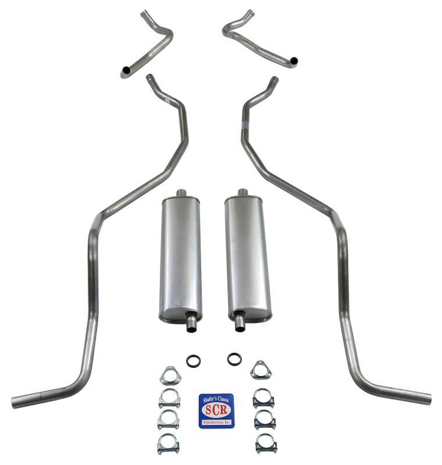 73033 1960-1964 Chevrolet 8-cyl 283 & 327 Dual Exhaust & ONLY 1960 El Camino Exhaust System
