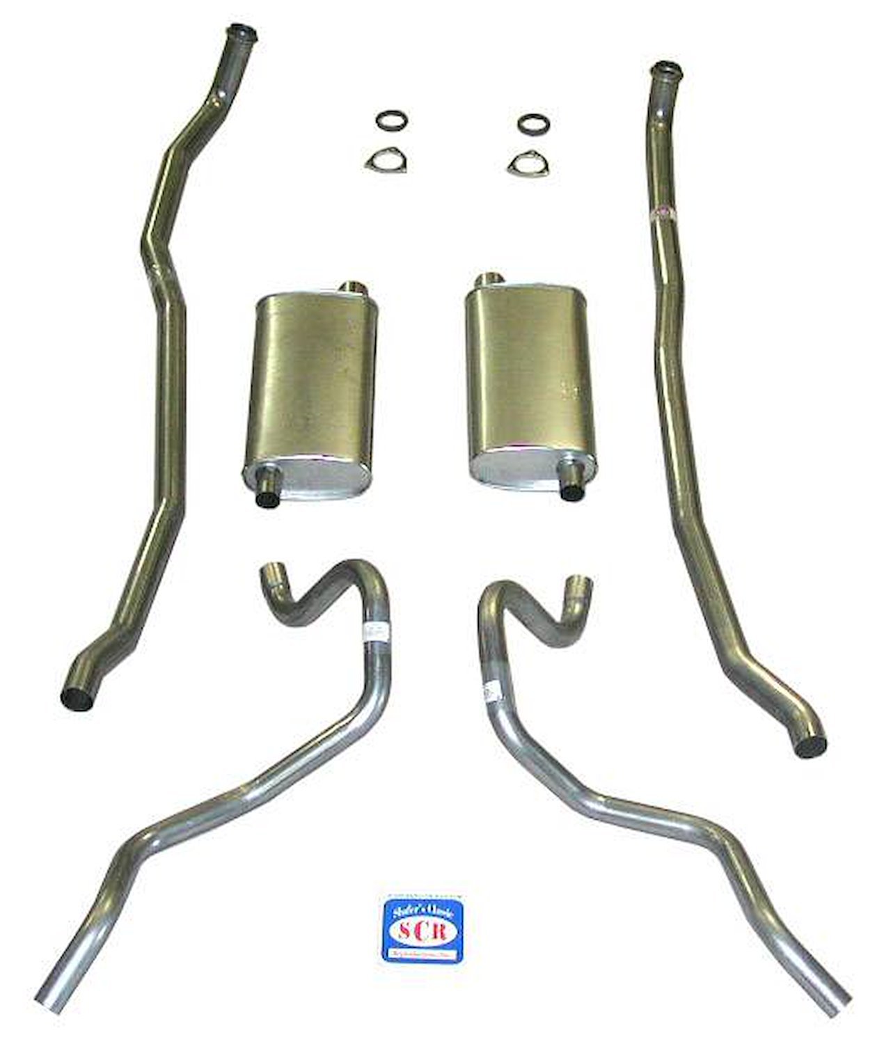 73035S 1960-1962 Chevrolet SW 348-409 Dual w/ 2-1/2 in. Exhaust System, 304 Stainless Steel