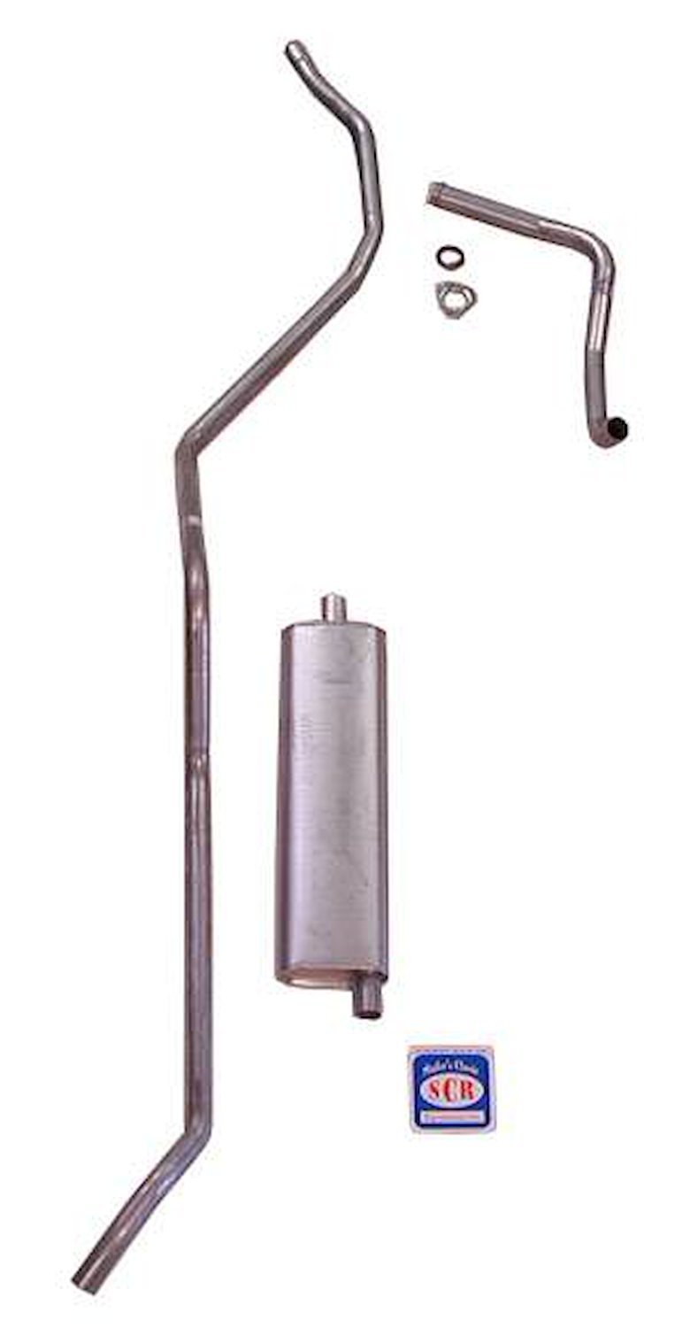 73041S 1958 Chevrolet Full-Size Exhaust System 6-cyl Single Exhaust, 304 Stainless Steel