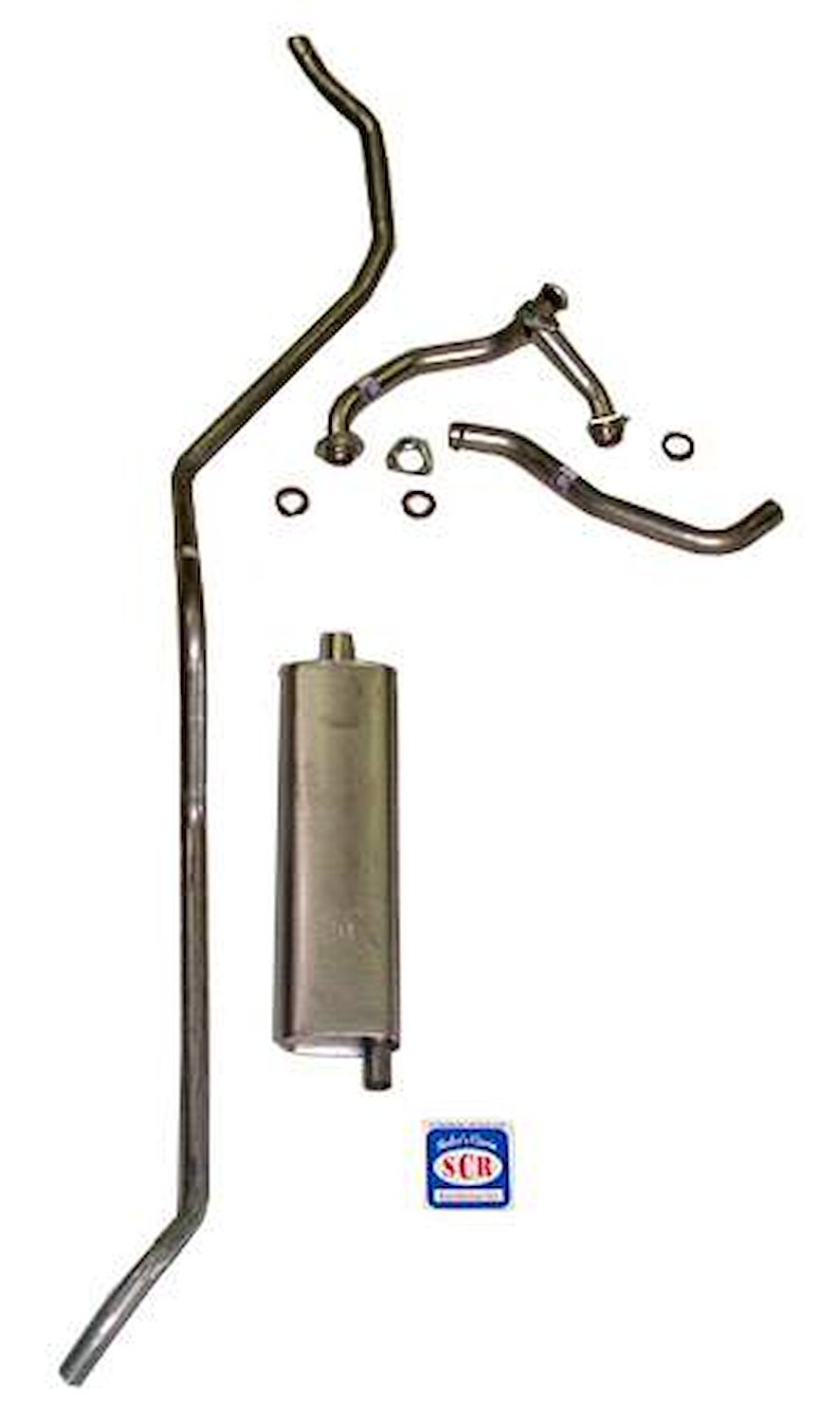 73042 1958 Chevrolet Full-Size Exhaust System 8-cyl 283 Single