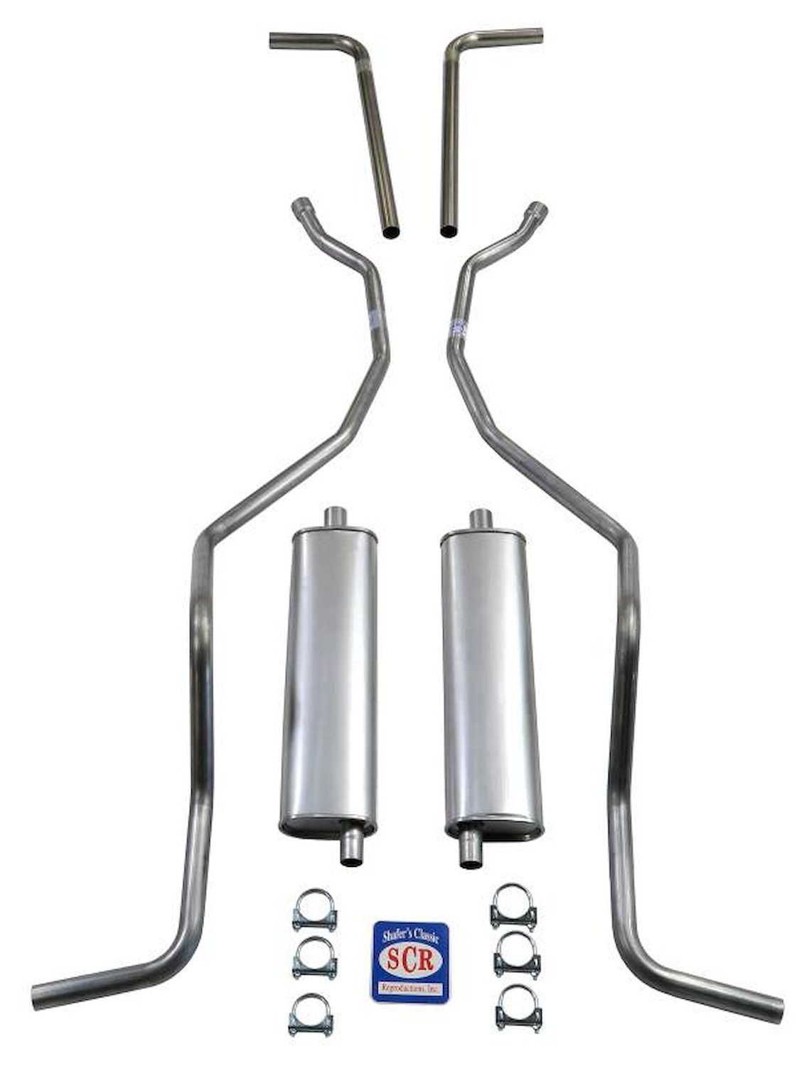 73048 1960-1964 Chevrolet SW 8-cyl 2 in. Dual Exhaust System