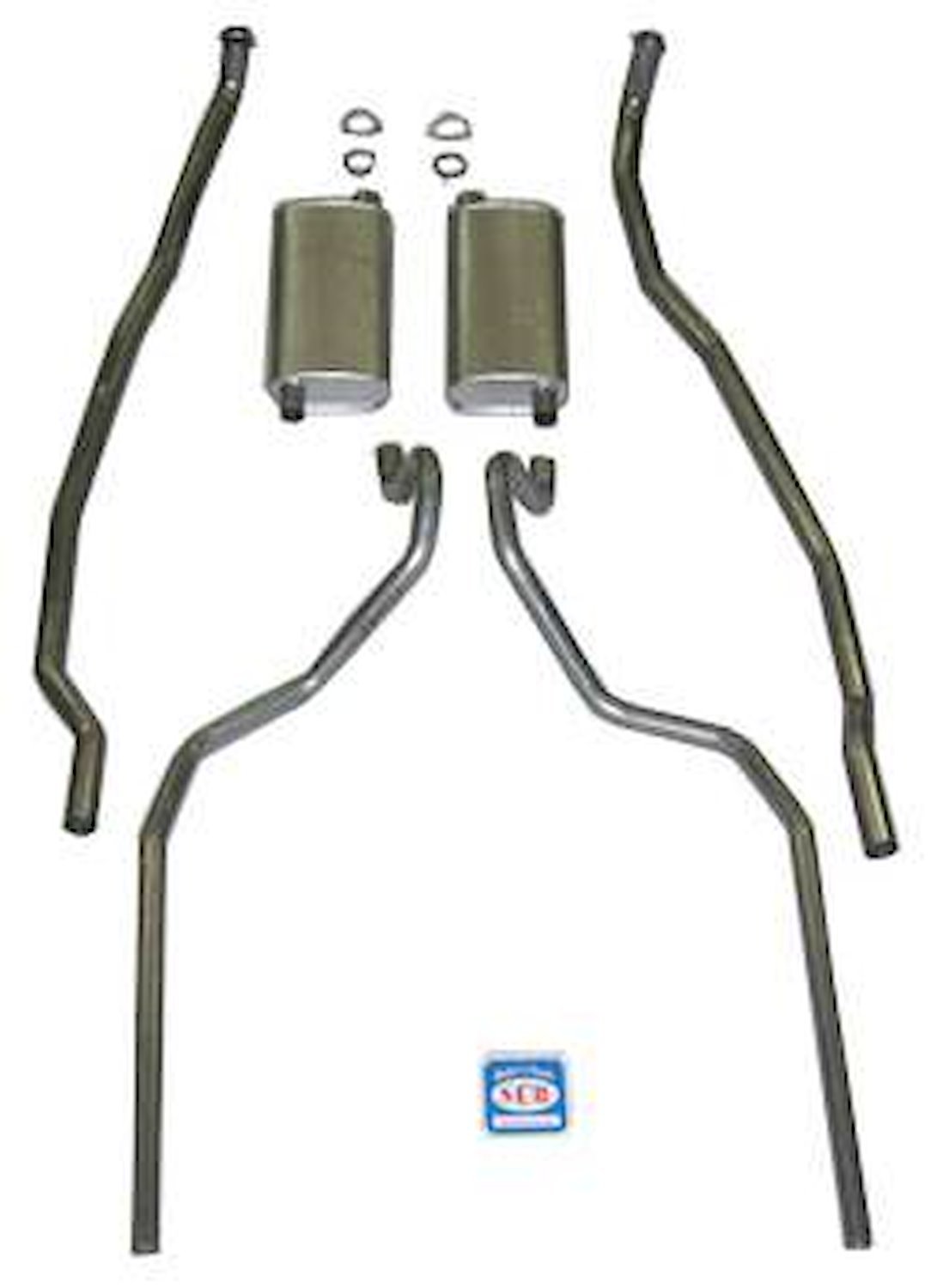 73068 1965-66 Chevrolet Full-Size Exhaust System 8-cyl 396 & 427 Dual