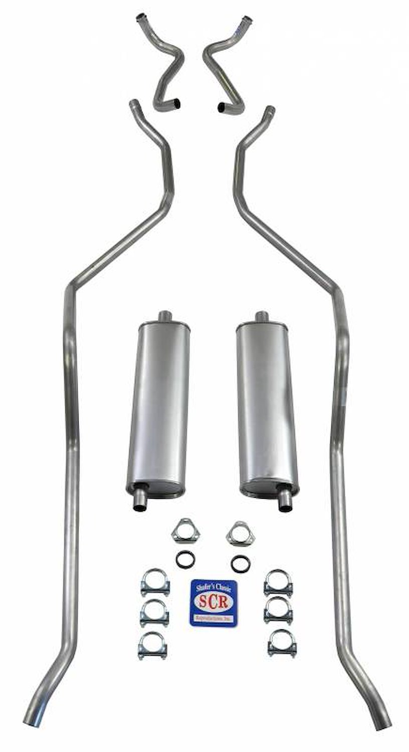 73070 1959 El Camino & SW exc. 9-Pass. Exhaust System 8-cyl 348 Dual Exhaust