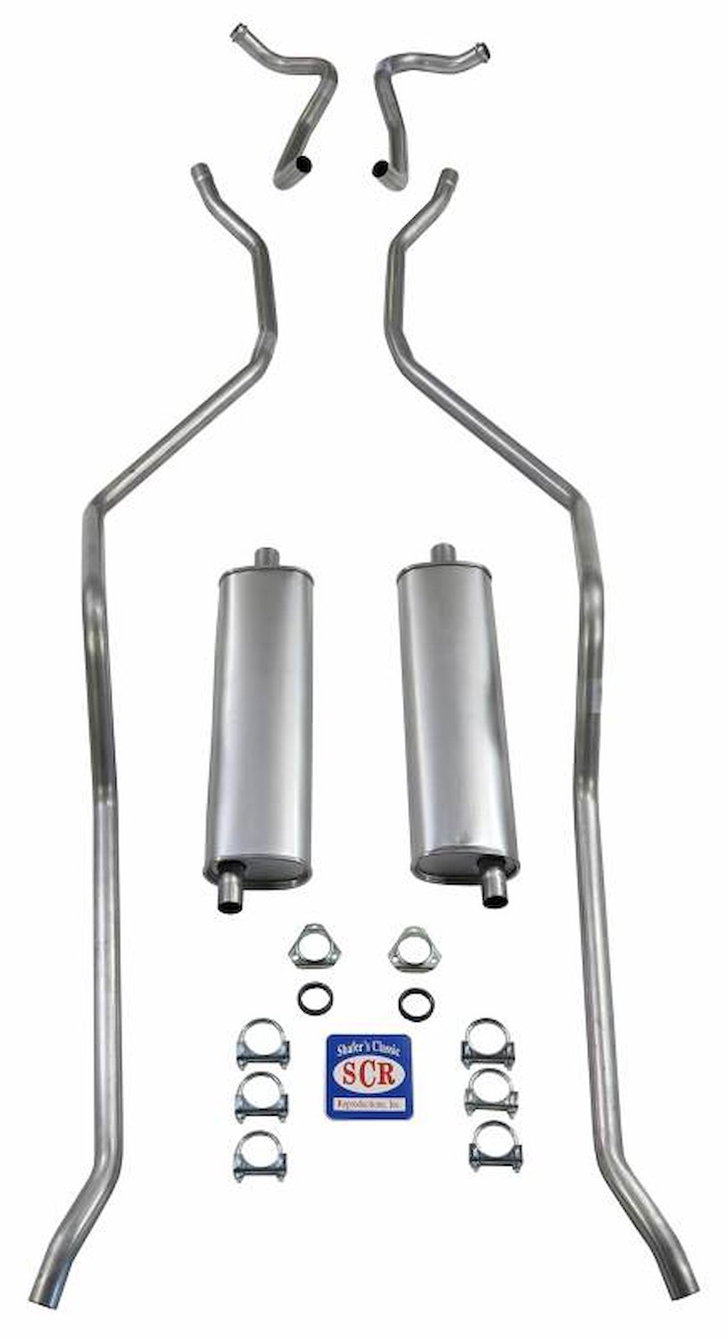 73071S 1959 El Camino Exhaust System 8-cyl 283 Dual Exhaust, 304 Stainless Steel