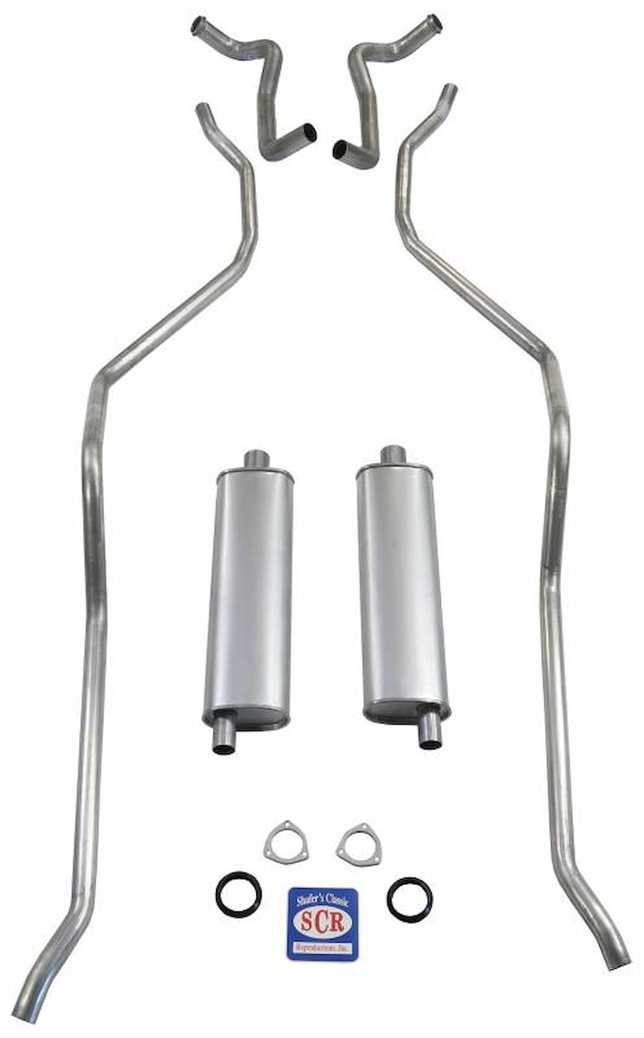 73072S 1959 El Camino Exhaust System 348 Hi-Performance w/ 2-1/2 in. Dual Exhaust, 304 Stainless Steel