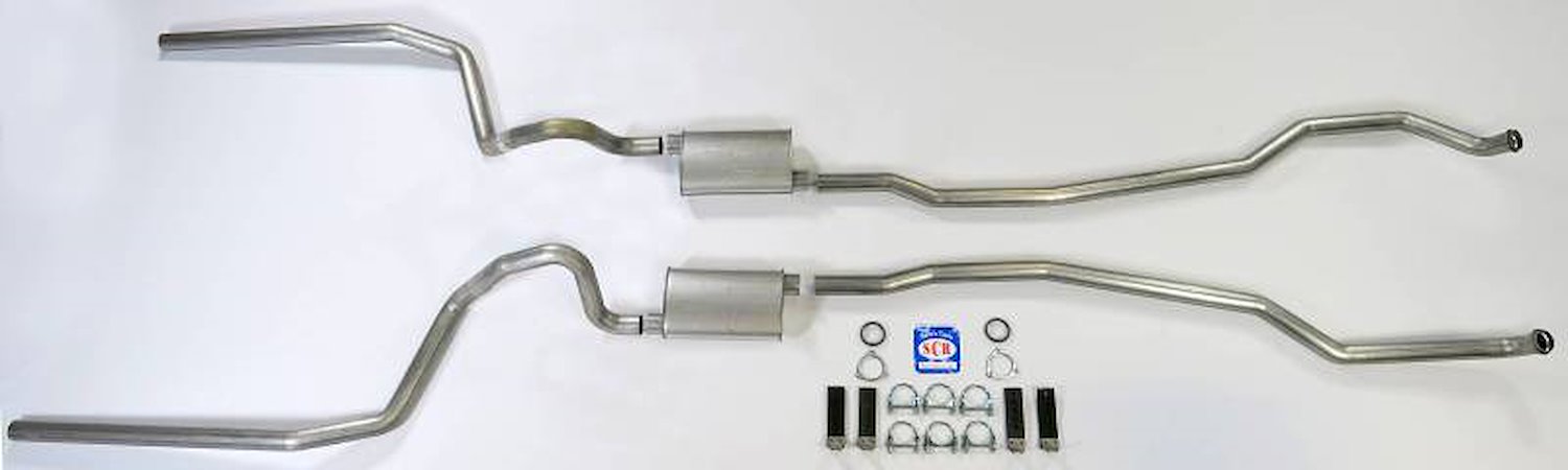 73084 1965-1966 Full-Size Chevrolet Exhaust System 2-1/2 in. Dual Turbo
