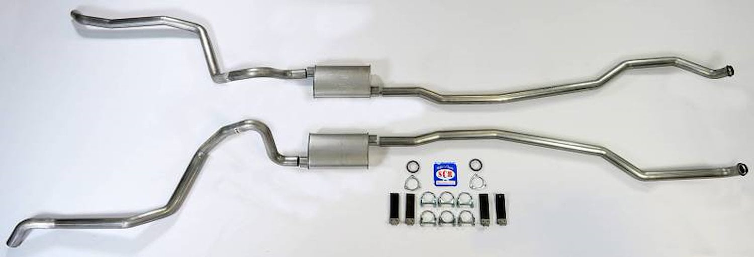 73086 1965-1966 Full-Size Chevrolet Exhaust System 2-1/2 in. Dual Turbo