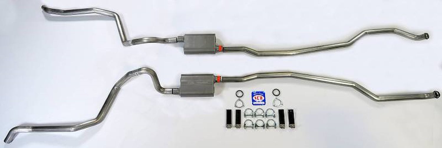 73087 1965-1966 Full-Size Chevrolet Exhaust System 2-1/2 in. Dual Turbo