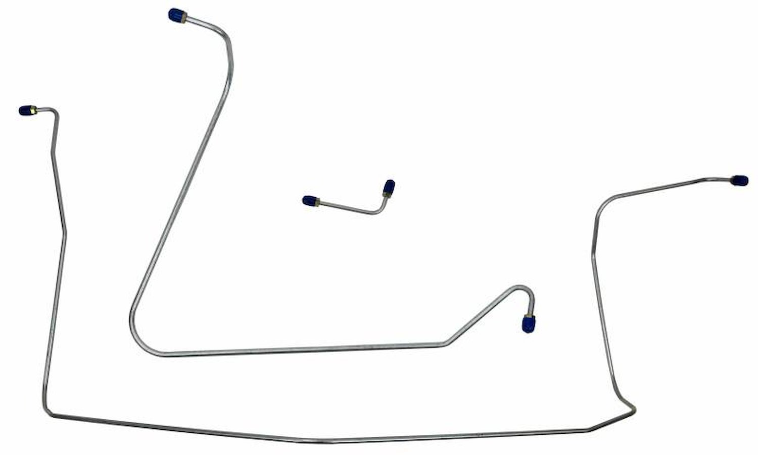 FBL905S Late 1965-1966 Chevrolet Corvette Front Brake Line Set [Stainless Steel]