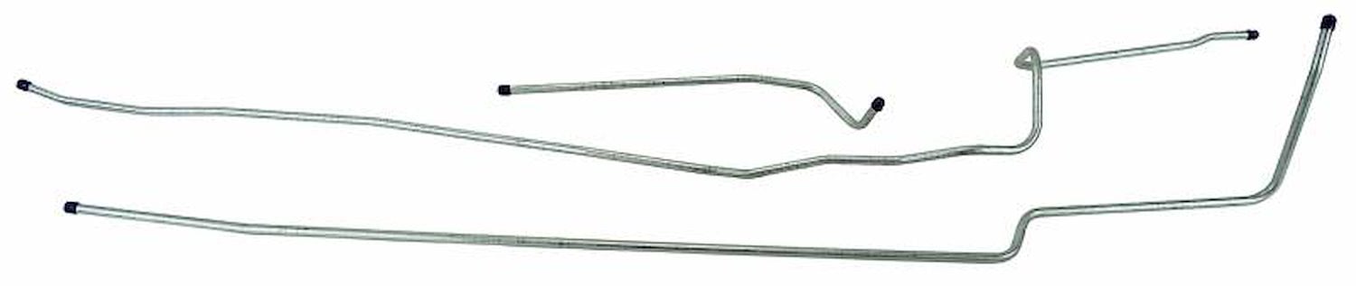 GLL609S 1966-1977 Ford Bronco Long Gas Line, Pump-To-Tank, 3/8 in. [Stainless Steel]
