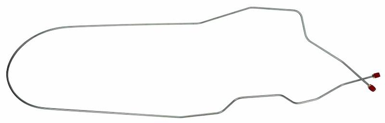 LBL003S 1955 Chevrolet Full-Size Brake Lines (Front To Rear) [Stainless Steel]