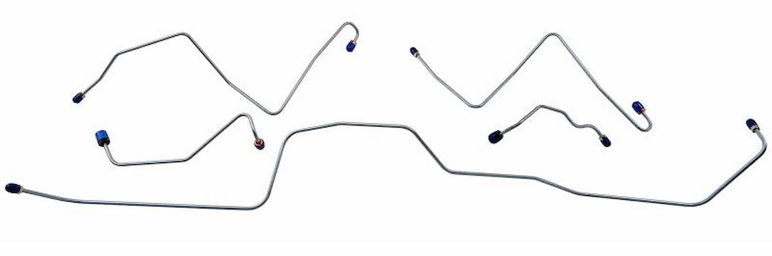 MFB017S 1967 Ford Mustang Front Brake Line Set [Stainless Steel]