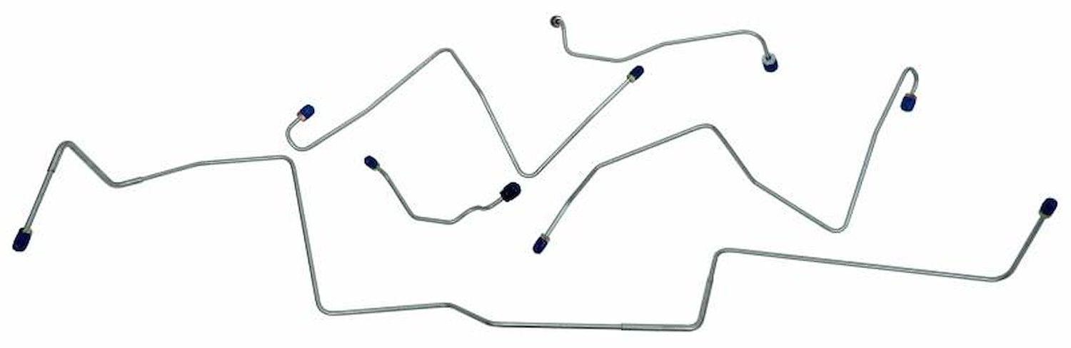 MFB019S 1967 Ford Mustang Front Brake Line Set [Stainless Steel]