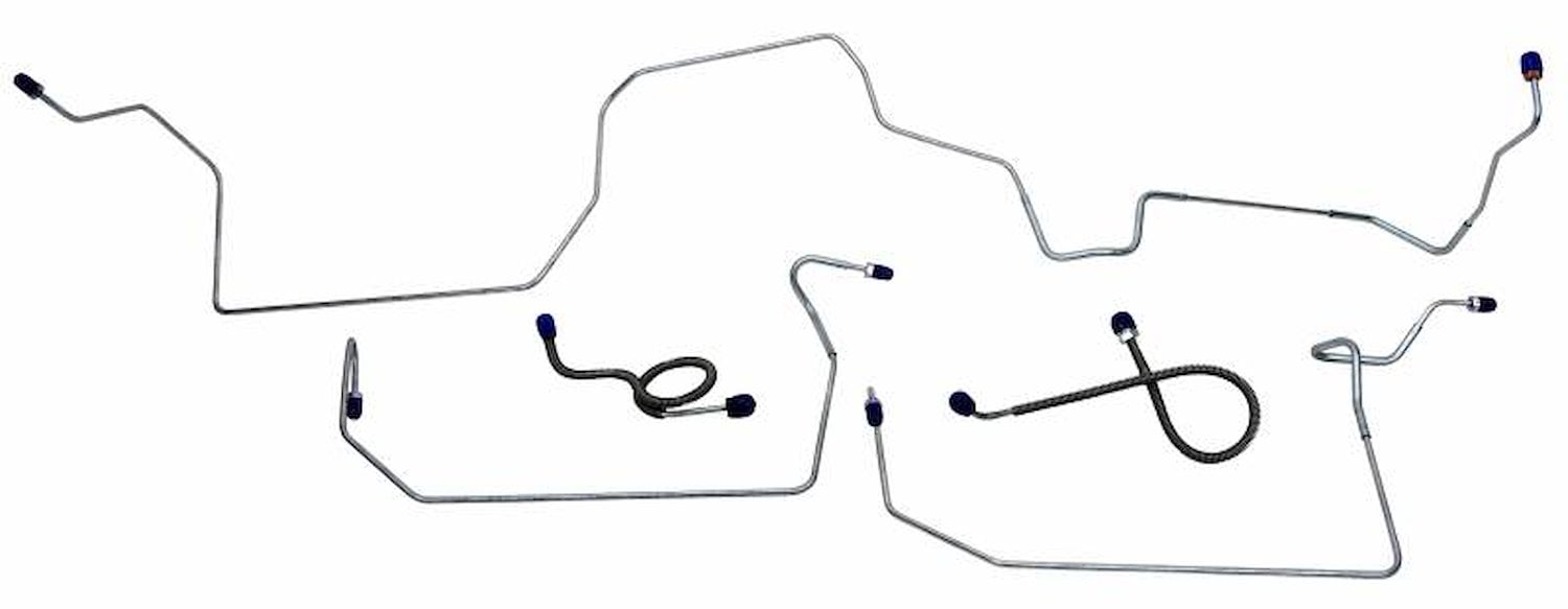 MFB022S 1971-1973 Ford Mustang Front Brake Line Set [Stainless Steel]